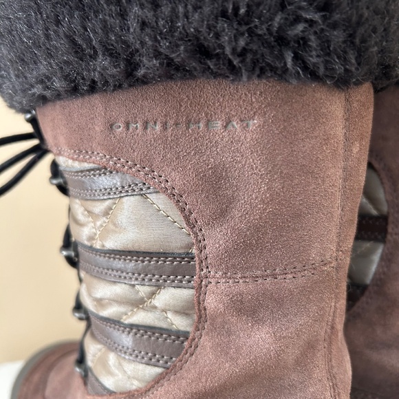 Columbia Omni-Heat Womens Slopeside Winter Boots Brown Size 9 - Picture 7 of 15